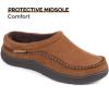imageZigzagger For Winter ampamp Spring Set of 2 Pairs Size 1314Mens Slip On Moccasin Slippers IndoorOutdoor Warm Fuzzy Comfy House Shoes Fluffy Wide Loafer SlippersCoffeeampampCold Tawny