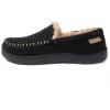 imageZigzagger Set of 2 Pairs  Womens Sherpa Fleece House Slipper with Memory FoamBlack US 89 and Mens Moccasin Slippers Memory Foam House ShoesBlackUS 11