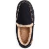 imageZigzagger Set of 2 Pairs  Womens Sherpa Fleece House Slipper with Memory FoamBlack US 89 and Mens Moccasin Slippers Memory Foam House ShoesBlackUS 11