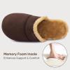 imageZigzagger Two Styles for Men Set of 2 Pairs Size 1112Mens Slip On Moccasin Slippers IndoorOutdoor Warm Fuzzy Comfy House Shoes Fluffy Wide Loafer SlippersCold TawnyampampCoffee