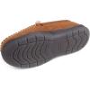 imageZigzagger Set of 2 Pairs of Mens Moccasin Slippers Size 9 Tan ampamp Felt Grey