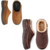 imageZigzagger For Winter ampamp Spring Set of 2 Pairs Size 105ampamp78Mens Slip On Moccasin Slippers IndoorOutdoor Warm Fuzzy Comfy House Shoes Fluffy Wide Loafer SlippersCoffeeampampCold Tawny