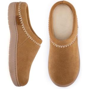 imageZigzagger Womens Slip On Moccasin Slippers IndoorOutdoor Comfy House Shoes Wide Loafer SlippersSand