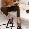 imageZigzagger Mens Comfy Wool Slippers Indoor Outdoor House Shoes Warm Soft Fur Fuzzy Fleece Lined Memory Foam Sole with Suede UpperCoffee