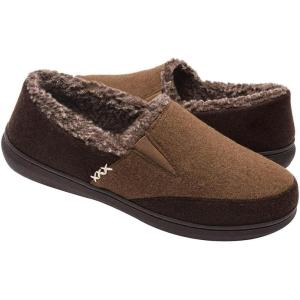 imageZigzagger Mens Comfy Wool Slippers Indoor Outdoor House Shoes Warm Soft Fur Fuzzy Fleece Lined Memory Foam Sole with Suede UpperCoffee