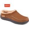 imageZigzagger All Size for Family Set of 2 Pairs Size 1112ampamp15Mens Slip On Moccasin Slippers IndoorOutdoor Warm Fuzzy Comfy House Shoes Fluffy Wide Loafer SlippersCold Tawny
