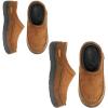 imageZigzagger All Size for Family Set of 2 Pairs Size 1112ampamp15Mens Slip On Moccasin Slippers IndoorOutdoor Warm Fuzzy Comfy House Shoes Fluffy Wide Loafer SlippersCold Tawny