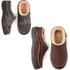 imageZigzagger Double the Style Set of 2 Pairs Size 1112Mens Slip On Moccasin Slippers IndoorOutdoor Warm Fuzzy Comfy House Shoes Fluffy Wide Loafer SlippersCoffeeampampCamouflage Camel