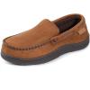 imageZigzagger Set of 2 Pairs of Mens Moccasin Slippers Size13CamelampampTan