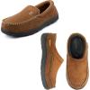 imageZigzagger Two Styles for Men Set of 2 Pairs Size 910ampamp10Mens Slip On Moccasin Slippers IndoorOutdoor Warm Fuzzy Comfy House Shoes Fluffy Wide Loafer SlippersCold TawnyampampCamel