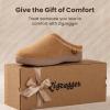 imageZigzagger Womens Slip On Moccasin Slippers Microsuede IndoorOutdoor Comfy House Shoes with Memory Foam Cozy Loafer Clog SlippersSand
