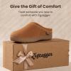 image:imageZigzagger Womens Slip On Moccasin Slippers Microsuede IndoorOutdoor Comfy House Shoes with Memory Foam Cozy Loafer Clog Slippers Tan Size 10