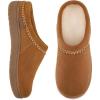 image:imageZigzagger Womens Slip On Moccasin Slippers Microsuede IndoorOutdoor Comfy House Shoes with Memory Foam Cozy Loafer Clog Slippers Tan Size 10
