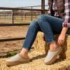 image:imageZigzagger Womens Slip On Moccasin Slippers Microsuede IndoorOutdoor Comfy House Shoes with Memory Foam Cozy Loafer Clog SlippersBeigeSand