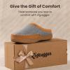 image:imageZigzagger Womens Slip On Moccasin Slippers Microsuede IndoorOutdoor Comfy House Shoes with Memory Foam Cozy Loafer Clog SlippersGreyTan