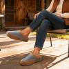 image:imageZigzagger Womens Slip On Moccasin Slippers Microsuede IndoorOutdoor Comfy House Shoes with Memory Foam Cozy Loafer Clog SlippersGreyTan