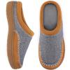 image:imageZigzagger Womens Slip On Moccasin Slippers Microsuede IndoorOutdoor Comfy House Shoes with Memory Foam Cozy Loafer Clog SlippersGreyTan