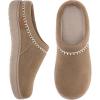 image:imageZigzagger Womens Slip On Moccasin Slippers Microsuede IndoorOutdoor Comfy House Shoes with Memory Foam Cozy Wide Loafer Clog SlippersOat Straw
