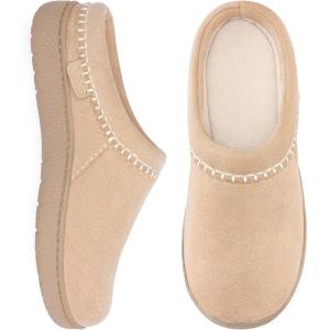 image:imageZigzagger Womens Slip On Moccasin Slippers Microsuede IndoorOutdoor Comfy House Shoes with Memory Foam Cozy Loafer Clog SlippersDesert Dune