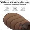 image:imageMens Indoor Outdoor Slip On Campmate Slippers Memory Foam  Slidein House Shoes Cool Summer Puffer Camping Clog Machine Washable Rubber Sole Velvet Lining Easy Care Comfort for Men GiftsMocha Brown