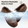 image:imageMens Indoor Outdoor Slip On Campmate Slippers Memory Foam  Slidein House Shoes Cool Summer Puffer Camping Clog Machine Washable Rubber Sole Velvet Lining Easy Care Comfort for Men GiftsMocha Brown