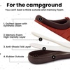 image:imageMens Indoor Outdoor Slip On Campmate Slippers Memory Foam  Slidein House Shoes Cool Summer Puffer Camping Clog Machine Washable Rubber Sole Velvet Lining Easy Care Comfort for Men GiftsCampfire Ember Ombr