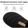image:imageMens Indoor Outdoor Slip On Campmate Slippers Memory Foam  Slidein House Shoes Cool Summer Puffer Camping Clog Machine Washable Rubber Sole Velvet Lining Easy Care Comfort for Men GiftsAsh Black