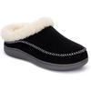 image:imageZigzagger Womens Moccasin SlipOn Fuzzy Slippers  House Shoes Indoor Outdoor with Microsuede amp Fluffy Fur Fleece Cozy Warm Comfy MemoryFoam LoaferBlack