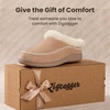 image:imageZigzagger Womens Moccasin SlipOn Fuzzy Slippers  House Shoes Indoor Outdoor with Microsuede amp Fluffy Fur Fleece Cozy Warm Comfy MemoryFoam LoaferSand