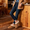image:imageZigzagger Womens Moccasin SlipOn Fuzzy Slippers  House Shoes Indoor Outdoor with Microsuede amp Fluffy Fur Fleece Cozy Warm Comfy MemoryFoam LoaferTan