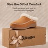 image:imageZigzagger Womens Moccasin SlipOn Fuzzy Slippers  House Shoes Indoor Outdoor with Microsuede amp Fluffy Fur Fleece Cozy Warm Comfy MemoryFoam LoaferTan