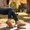 image:imageZigzagger Womens Slip On Moccasin Slippers Microsuede IndoorOutdoor Comfy House Shoes with Memory Foam Cozy Loafer Clog SlippersRawhide Sand
