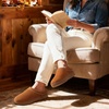 image:imageZigzagger Womens Slip On Moccasin Slippers Microsuede IndoorOutdoor Comfy House Shoes with Memory Foam Cozy Loafer Clog SlippersSaddle Tan