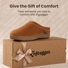 image:imageZigzagger Womens Slip On Moccasin Slippers Microsuede IndoorOutdoor Comfy House Shoes with Memory Foam Cozy Loafer Clog SlippersSaddle Tan