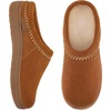 image:imageZigzagger Womens Slip On Moccasin Slippers Microsuede IndoorOutdoor Comfy House Shoes with Memory Foam Cozy Loafer Clog SlippersSaddle Tan