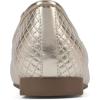 imageCLIFFS BY WHITE MOUNTAIN Womens Bessy Quilted Ballet FlatPale GoldMetallicSmooth