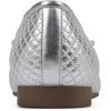 imageCLIFFS BY WHITE MOUNTAIN Womens Bessy Quilted Ballet FlatSilverMetallicSmooth