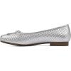 imageCLIFFS BY WHITE MOUNTAIN Womens Bessy Quilted Ballet FlatSilverMetallicSmooth