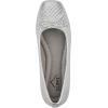 imageCLIFFS BY WHITE MOUNTAIN Womens Bessy Quilted Ballet FlatSilverMetallicSmooth