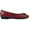 imageCLIFFS BY WHITE MOUNTAIN Womens Careen Cushioned Ballet FlatRedSmooth