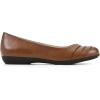 imageCLIFFS BY WHITE MOUNTAIN Womens Clara Ballet FlatCognacBurnishedSmooth