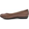 imageCLIFFS BY WHITE MOUNTAIN Womens Clara Ballet FlatCognacBurnishedSmooth