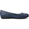 imageCLIFFS BY WHITE MOUNTAIN Womens Clara Ballet FlatNavyBurnishedSmooth