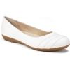 imageCLIFFS BY WHITE MOUNTAIN Womens Clara Ballet FlatWhiteBurnishedSmooth