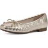 imageCLIFFS BY WHITE MOUNTAIN Womens Bessy Quilted Ballet FlatPale GoldMetallicSmooth