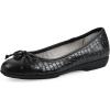 imageCLIFFS BY WHITE MOUNTAIN Womens Careen Cushioned Ballet FlatBlackSmooth