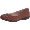imageCLIFFS BY WHITE MOUNTAIN Womens Clara Ballet FlatCognacBurnishedSmooth