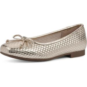 imageCLIFFS BY WHITE MOUNTAIN Womens Bessy Quilted Ballet FlatPale GoldMetallicSmooth