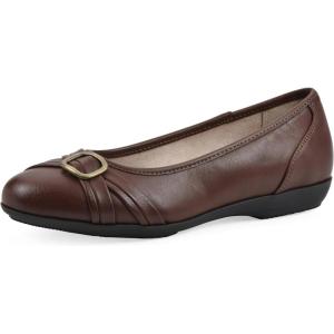 imageCLIFFS BY WHITE MOUNTAIN Womens Calming Cushioned Ballet FlatBrownBurnSmooth