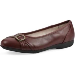 imageCLIFFS BY WHITE MOUNTAIN Womens Calming Cushioned Ballet FlatBurgundyBurnSmooth